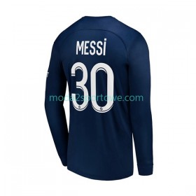 Koszulka Paris Saint-Germain Messi 30 Domowe Stroje Piłkarskie 2022/23 Długi Rękaw